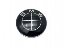 Эмблема на капот и багажник BMW 82 мм черная