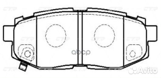 Колодки задние subaru Tribeca B9 3.0 01/05- CTR