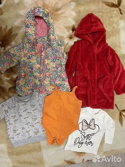 Вещи пакетом на девочку 74-80 р