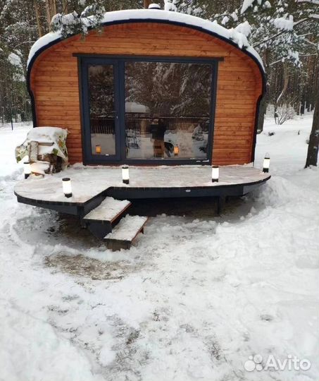 Баня бочка под ключ
