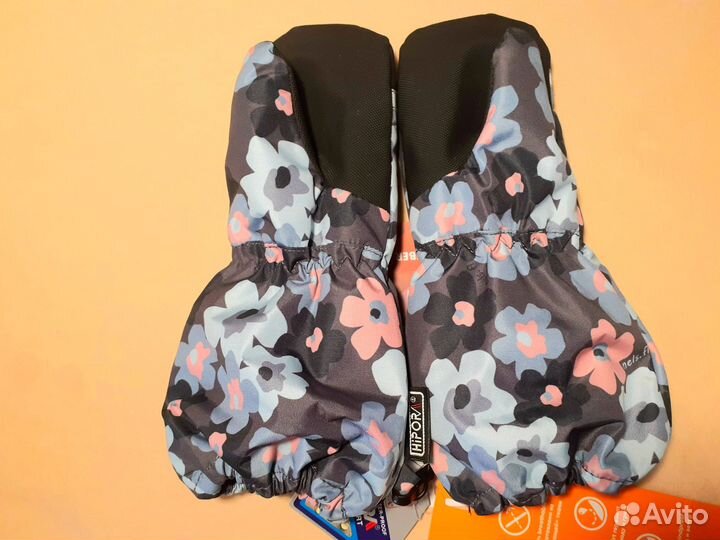 Варежки детские на меху, мембрана, новые Финляндия