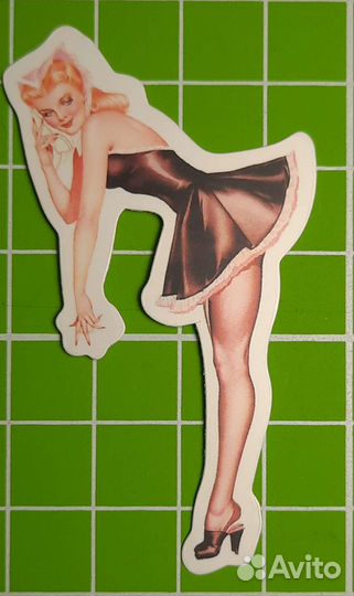 Стикеры, Наклейки, ретро девочки