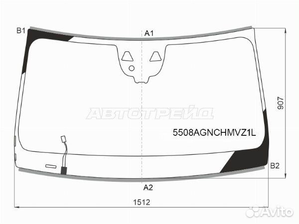 Стекло лобовое