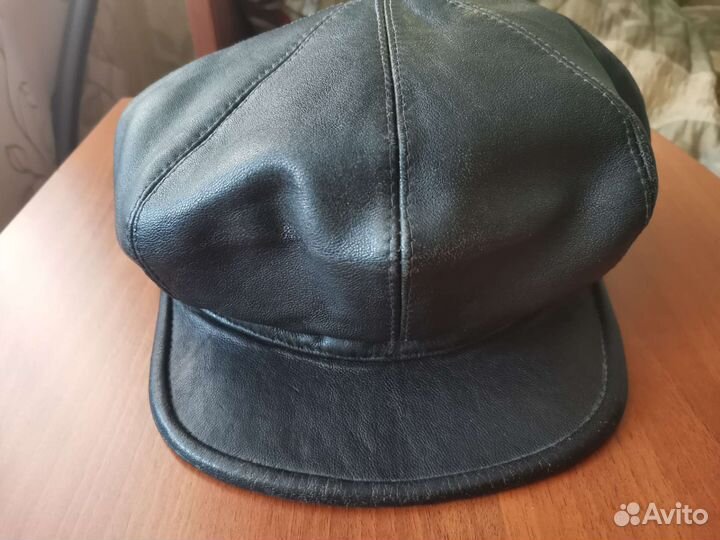Кепка Мужская Кожа