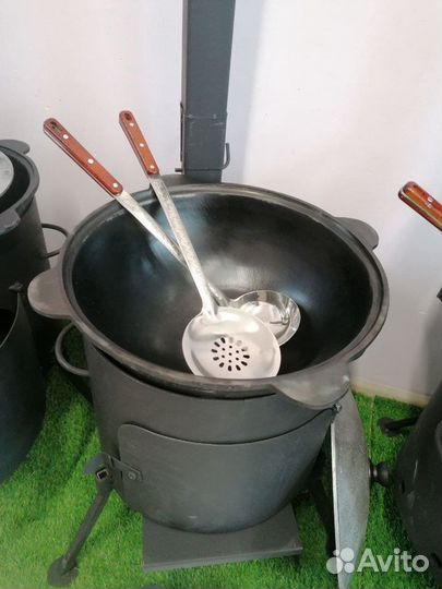 Казан с печкой 8 литров новый доставка