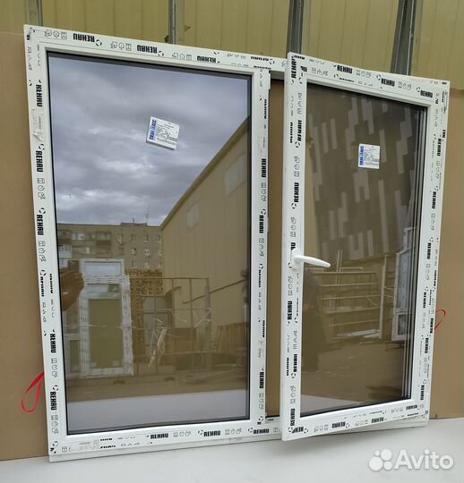 Пластиковые окна ширина 1100мм. высота 1200мм. 1шт