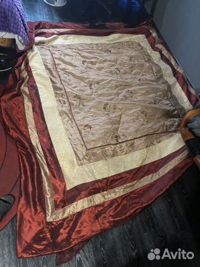 Шторы с тюлью блэкаут, покрывало и наволочки