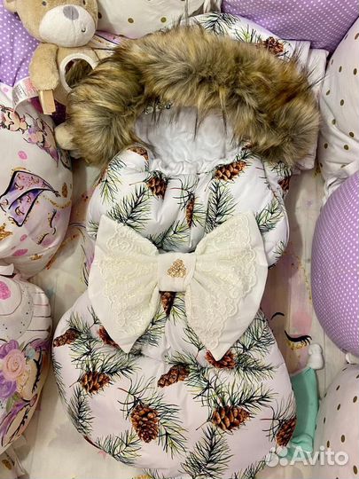 Зимний конверт в коляску