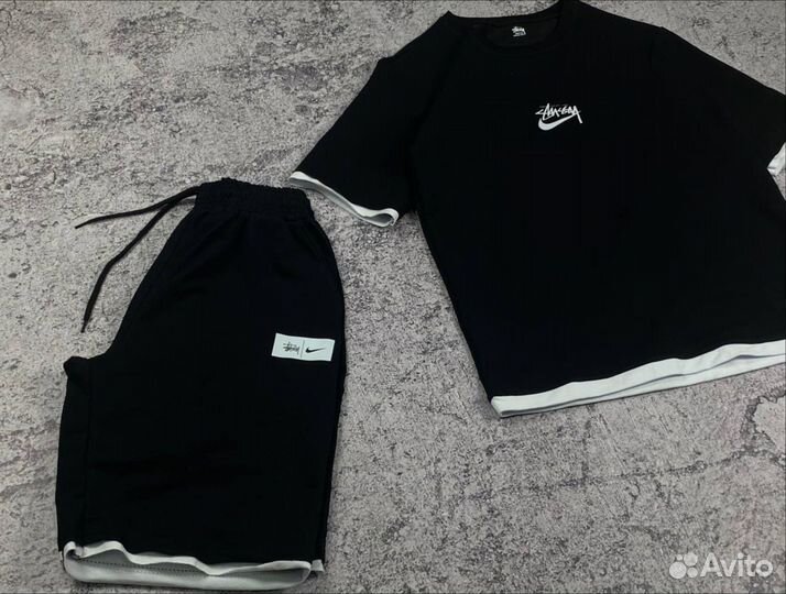 Костюм шорты и футболка Nike Stussy