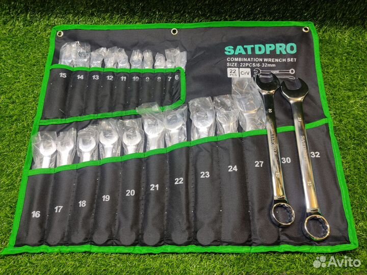 Набор инструментов ключи накидные с трещёткой