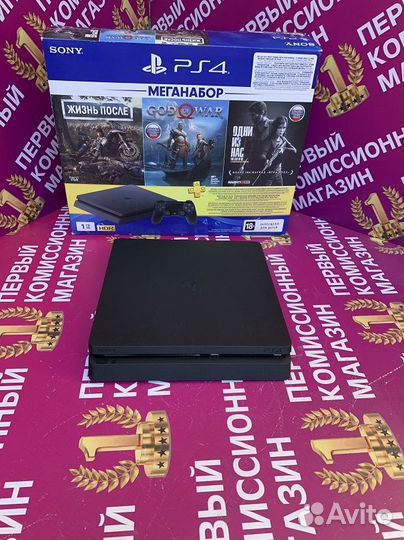 PS4 Slim 1000Гб в коробке