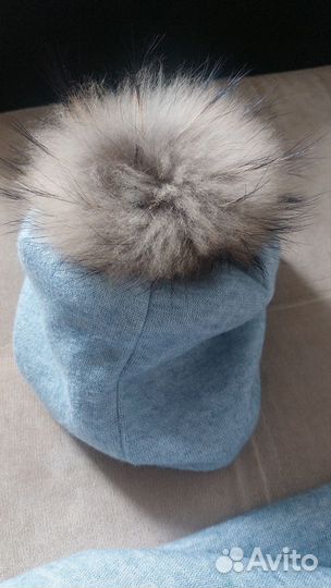 Комплект шапка и снуд женский