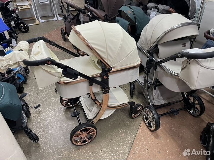 Коляска-трансформер delux Darex 2в1 Экокожа