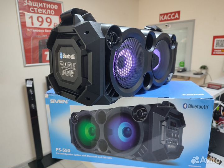 Bluetooth Колонка Sven PS-550 Black