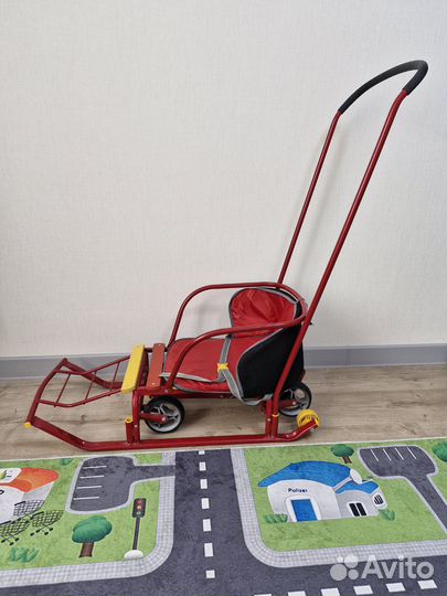 Детские Санки на колесах Ника