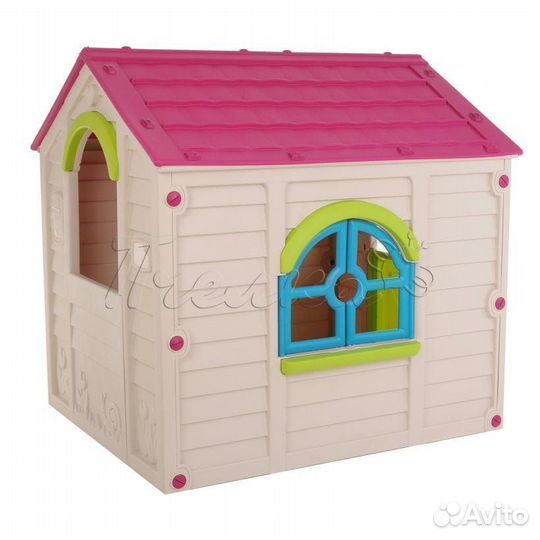 Детский игровой пластиковый домик 118х99х117см