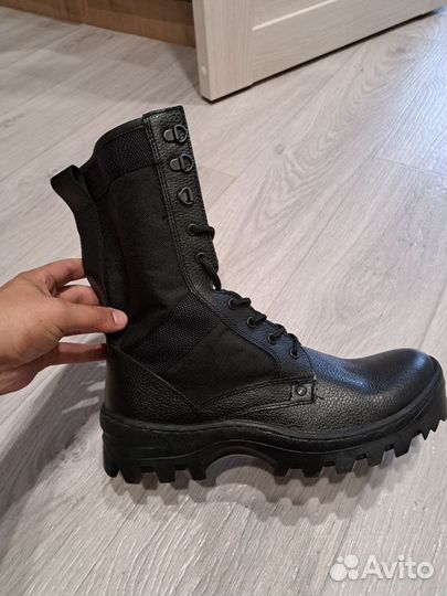 Берцы кожаные