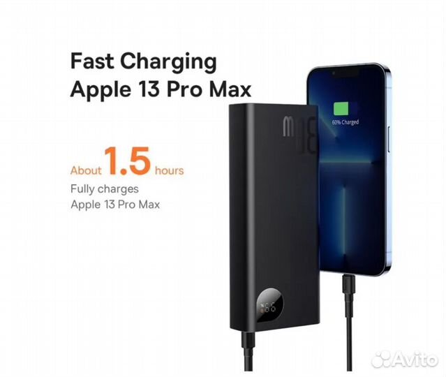 Внешний аккумулятор Baseus 20000mAh 30W Metal