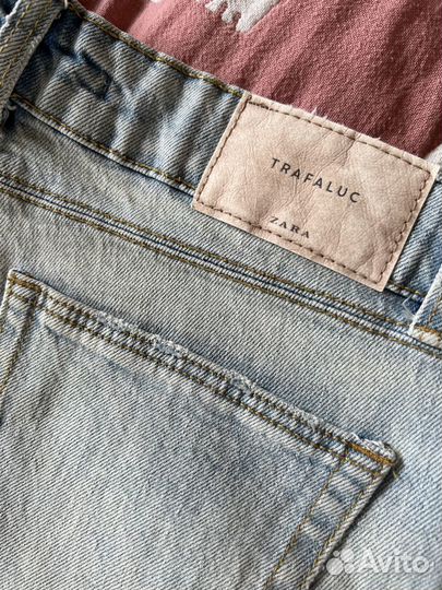 Шорты джинсовые Zara с камнями оригинал