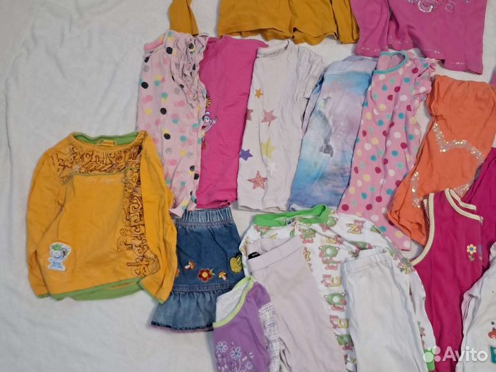 Большой пакет одежды на девочку 104-110-116