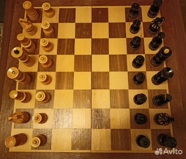 Шахматы ручной работы деревянные доска 48см