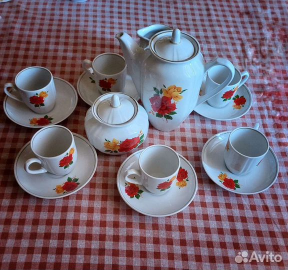 Кофейный сервиз вербилки СССР