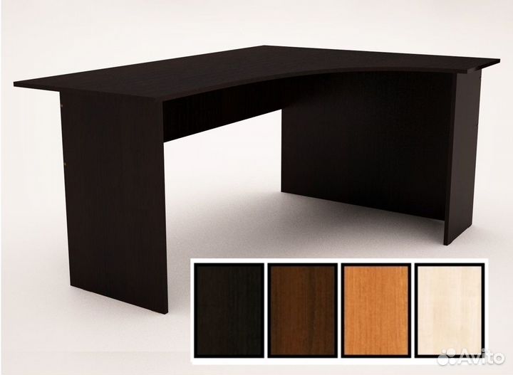 Стол эргономичный угловой Левый 160х120 см. Дуб