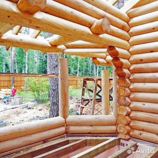 Оцилиндрованное бревно