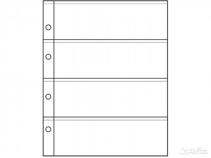 Листы Оптима для бон, открыток, пластиковых карт