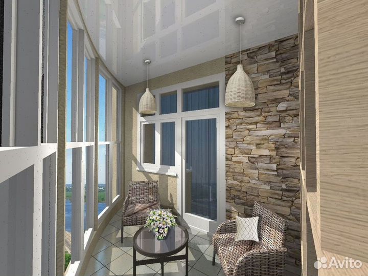 Лоджия 6м пвх