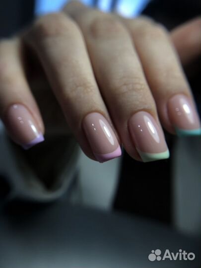 Наращивание ногтей, покрытие гель лаком