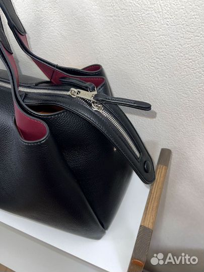 Сумка женская Tods черный/бордо