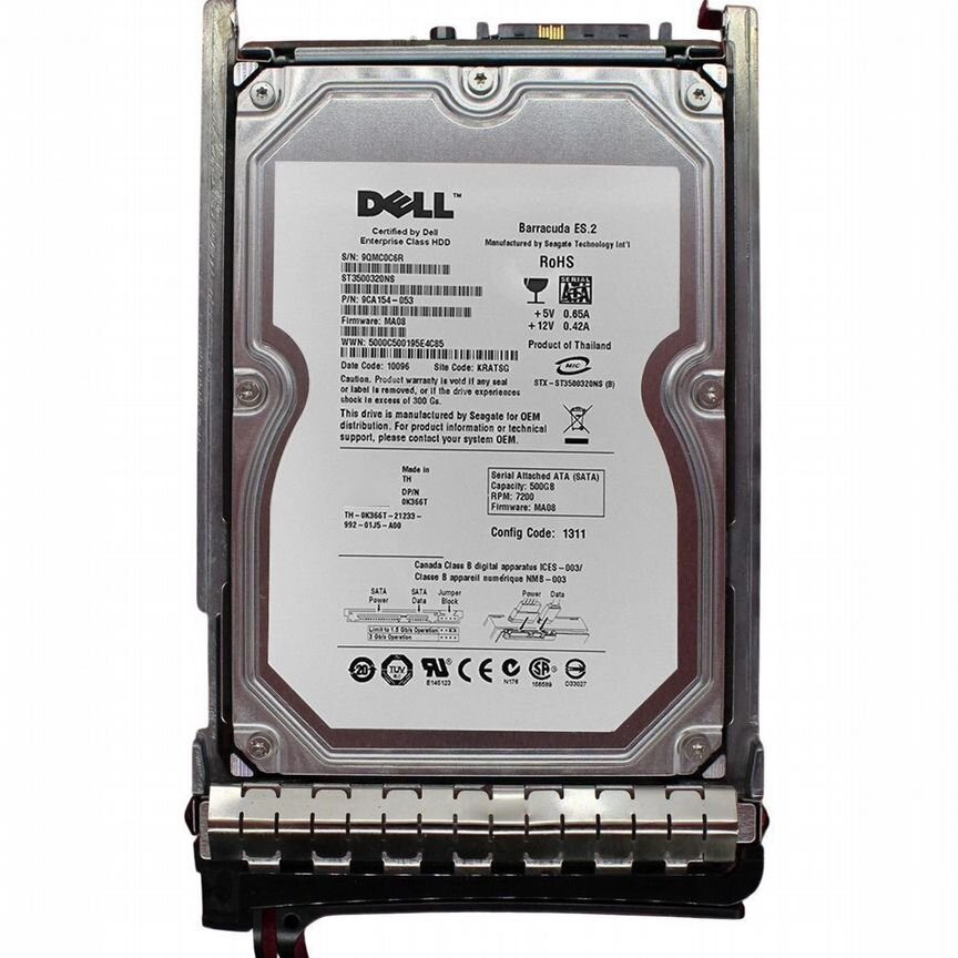 [K366T] Жесткий Диск Dell 500gb Sata3 3,5" Hdd K366t