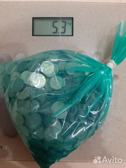 Мешок монет 5 копеек 1997-2014 г