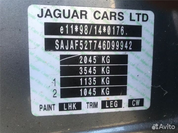 Разбор на запчасти Jaguar X-type