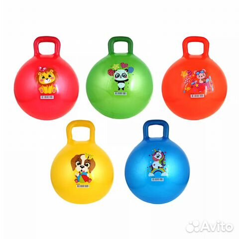 Мяч-попрыгун с ручкой 45 см