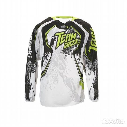 Джерси Kawasaki Team Green (белая)