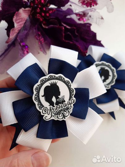 Школьные бантики ручной работы