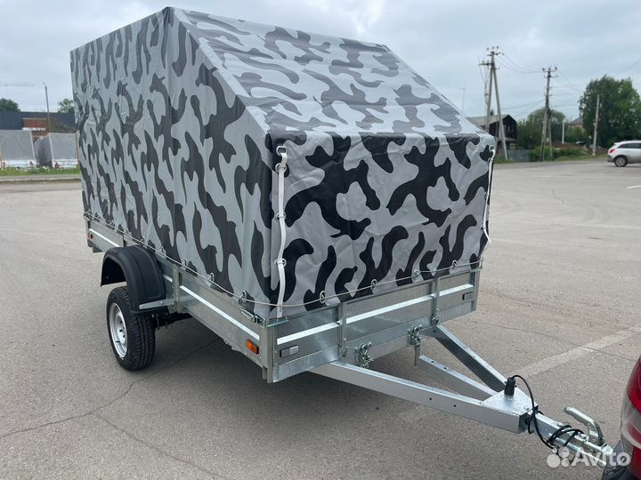 Прицеп 3х1,5 с тентом хаки