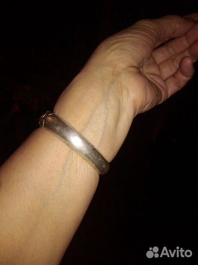 Браслет серебро со стразами