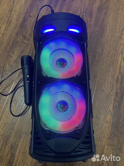 Bluetooth колонка напольная+караоке