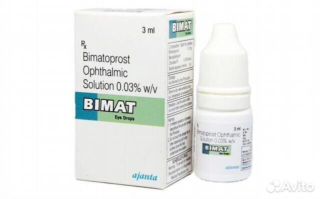 Средство - капли для ускорения роста ресниц Бимат