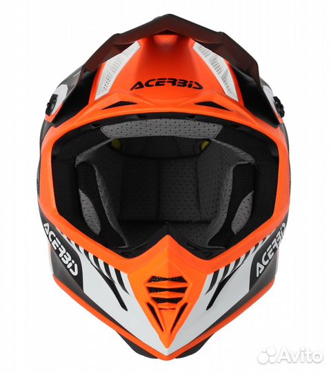 Шлем Acerbis X-track mips 22-06 Black/Orange Fluo