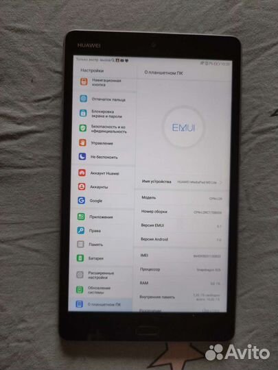 Планшет huawei mediapad m3 lite