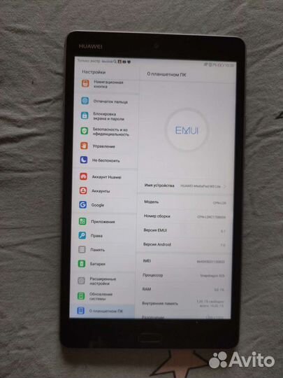 Планшет huawei mediapad m3 lite