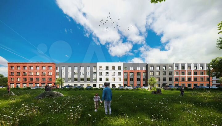 2-к. квартира, 56,1 м², 1/4 эт.