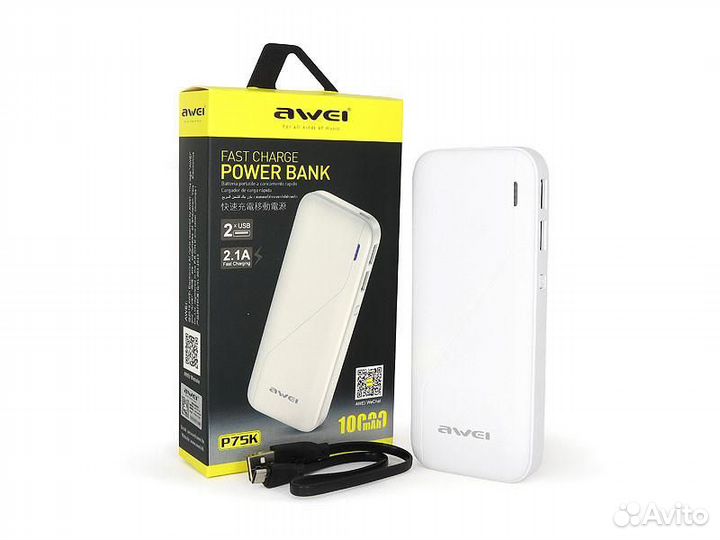 Портативный акб Awei P75K (10000 mAh)