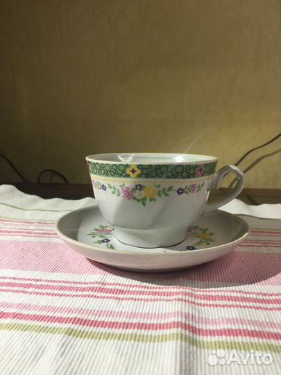 Фарфоровый кофейный сервиз. Рига. 80-е