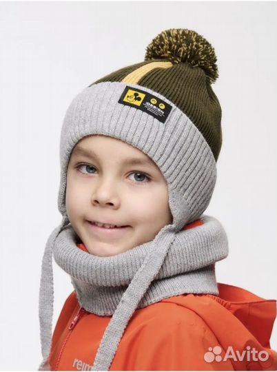 Шапка со снудом 48-52 размер
