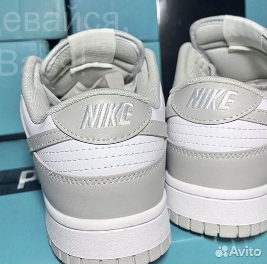 Кроссовки nike dunk low grey fog